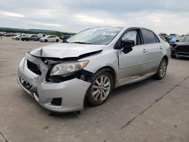 1NXBU40E19Z115093 - 2009 TOYOTA COROLLA BASE SILVER photo 1