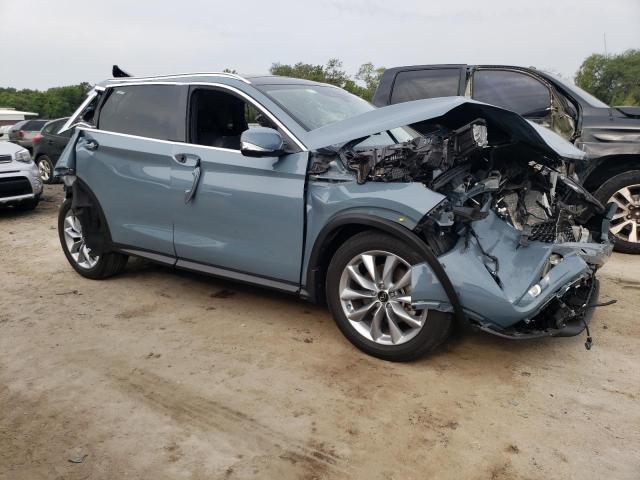 3PCAJ5CA6NF117318 - 2022 INFINITI QX50 ESSENTIAL BLUE photo 4