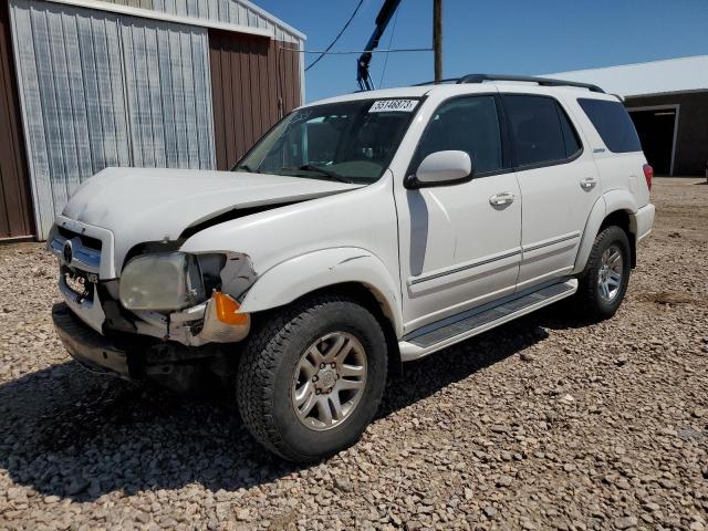 5TDBT48A85S242835 - 2005 TOYOTA SEQUOIA LIMITED WHITE photo 1