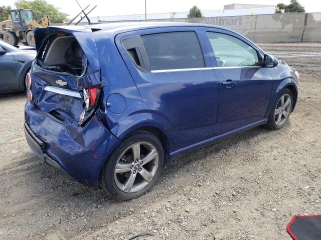 1G1JH6SB2E4130885 - 2014 CHEVROLET SONIC RS BLUE photo 3