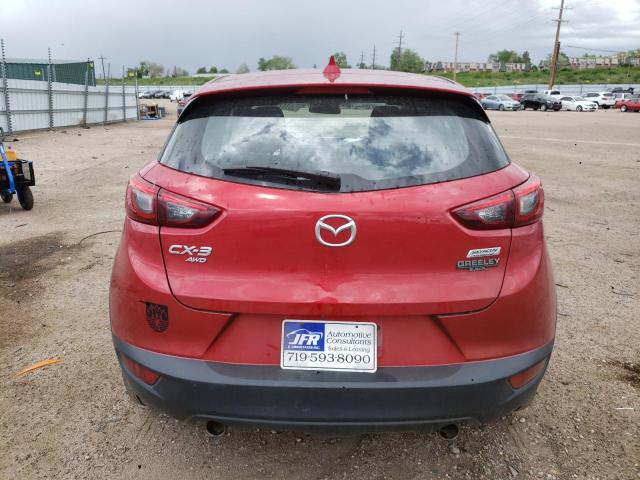 JM1DKBC77G0117598 - 2016 MAZDA CX-3 TOURING RED photo 6