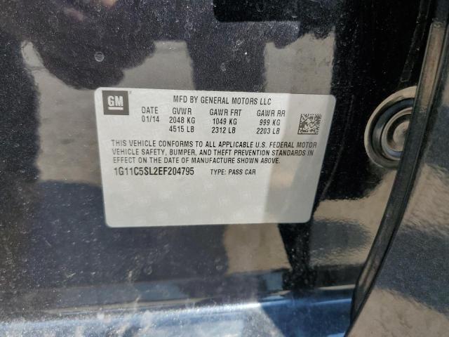 1G11C5SL2EF204795 - 2014 CHEVROLET MALIBU 1LT 黑色 照片 12