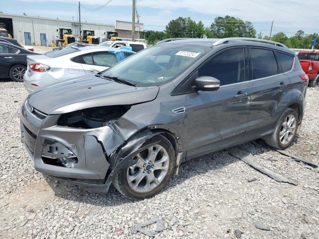 1FMCU0JX2EUD87336 - 2014 FORD ESCAPE TITANIUM GRAY photo 1