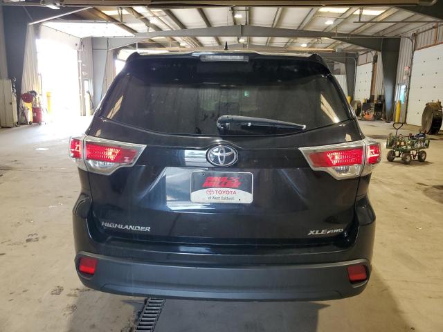 5TDJKRFH1GS251892 - 2016 TOYOTA HIGHLANDER XLE BLACK photo 6