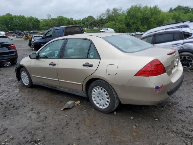 1HGCM56187A187766 - 2007 HONDA ACCORD VALUE BEIGE photo 2