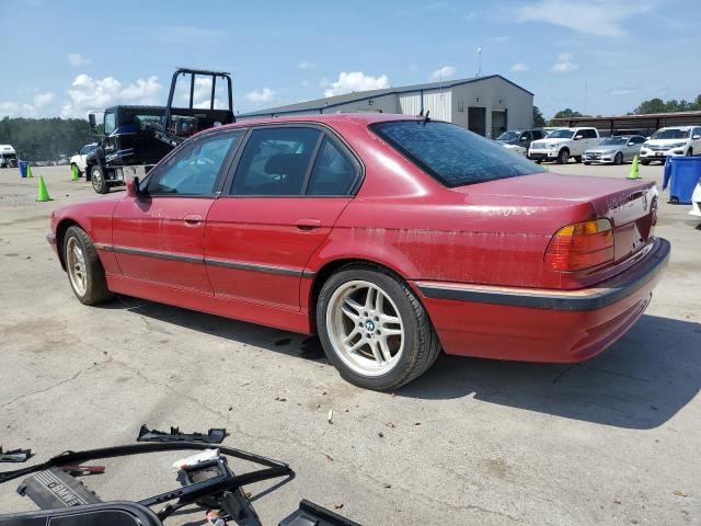 WBAGG8341YDN78908 - 2000 BMW 740 I AUTOMATIC RED photo 2