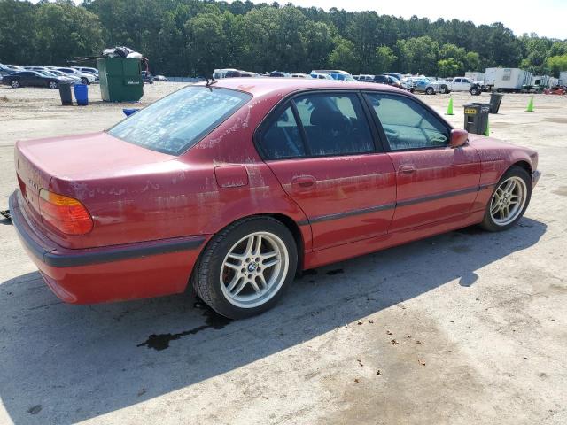 WBAGG8341YDN78908 - 2000 BMW 740 I AUTOMATIC RED photo 3