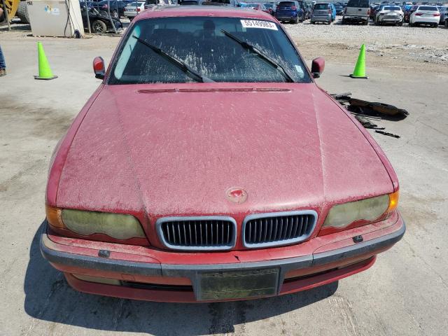 WBAGG8341YDN78908 - 2000 BMW 740 I AUTOMATIC RED photo 5