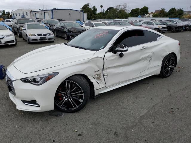 JN1EV7EK3JM341657 - 2018 INFINITI Q60 LUXE 300 WHITE photo 1