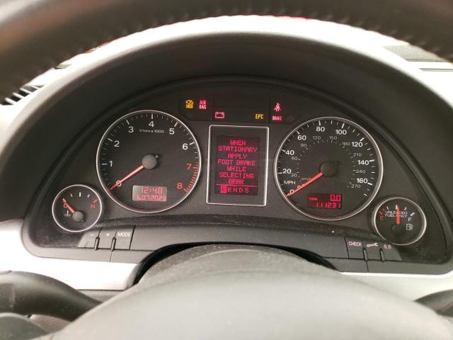 WAUAF78E98A161039 - 2008 AUDI A4 2.0T BLACK photo 9