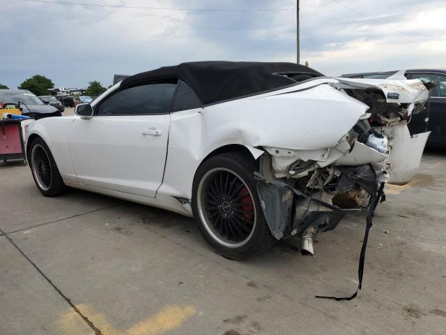 2G1FC3D3XD9186450 - 2013 CHEVROLET CAMARO LT WHITE photo 2