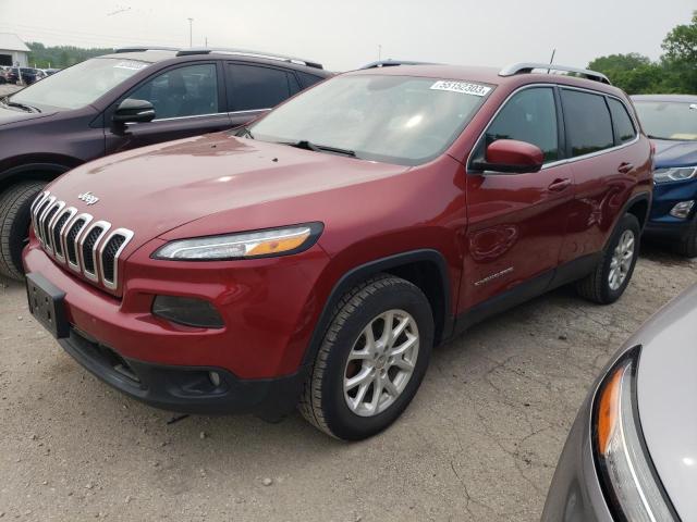 1C4PJMCS1HW527697 - 2017 JEEP CHEROKEE LATITUDE MAROON photo 1