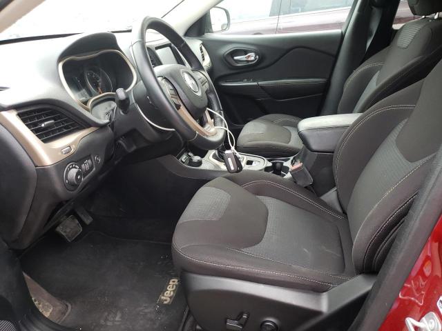 1C4PJMCS1HW527697 - 2017 JEEP CHEROKEE LATITUDE MAROON photo 7