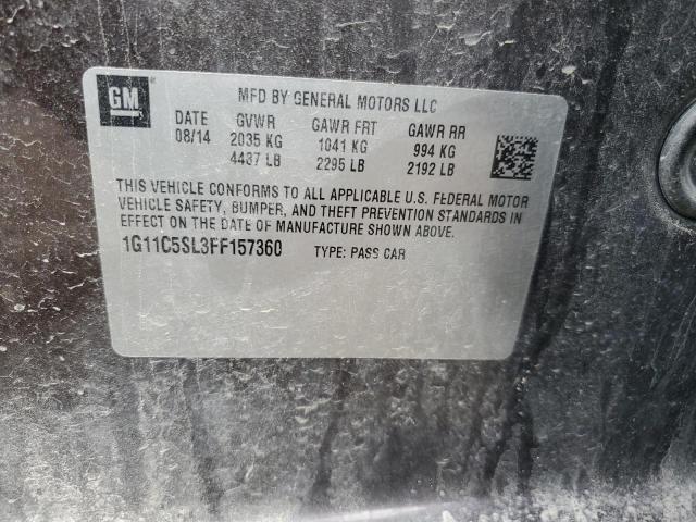 1G11C5SL3FF157360 - 2015 CHEVROLET MALIBU 1LT BROWN photo 12