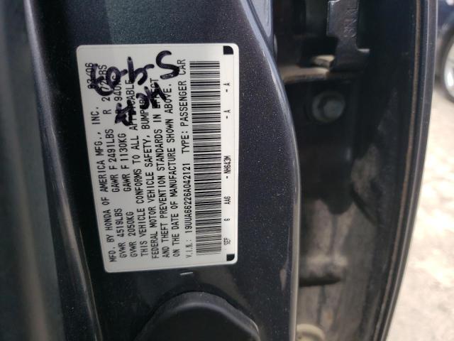 19UUA66226A042121 - 2006 ACURA 3.2TL GRAY photo 12