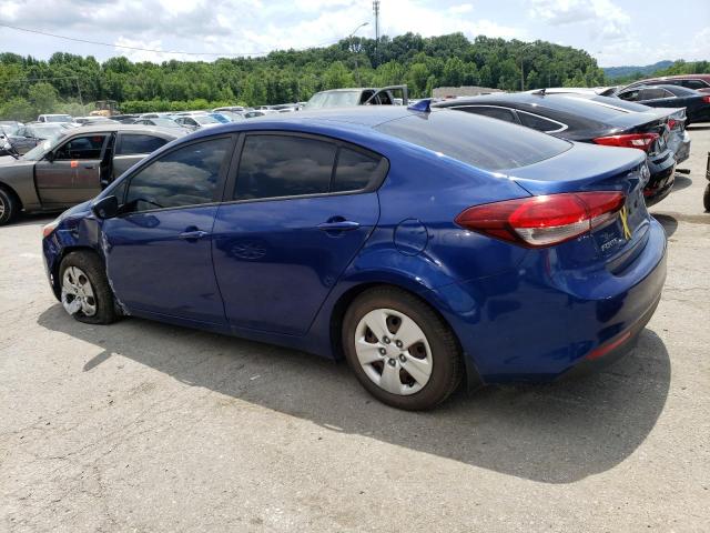 3KPFK4A77HE149547 - 2017 KIA FORTE LX BLUE photo 2