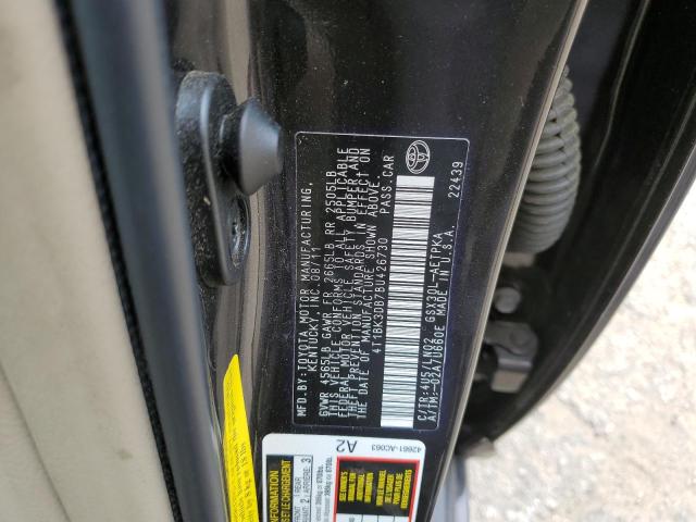 4T1BK3DB7BU426730 - 2011 TOYOTA AVALON BASE 黑色 照片 12
