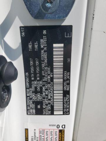 JTEBU5JR0H5450104 - 2017 TOYOTA 4RUNNER SR5/SR5 PREMIUM WHITE photo 12