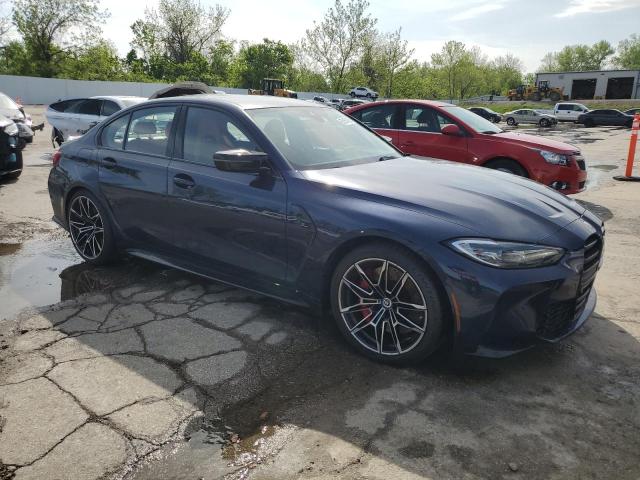 WBS43AY06NFN13995 - 2022 BMW M3 COMPETITION ლურჯი ფოტო 4