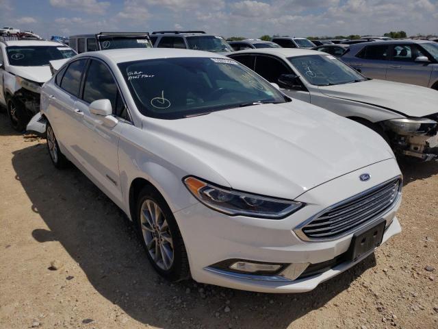 3FA6P0LU9HR409037 - 2017 FORD FUSION SE HYBRID WHITE photo 1