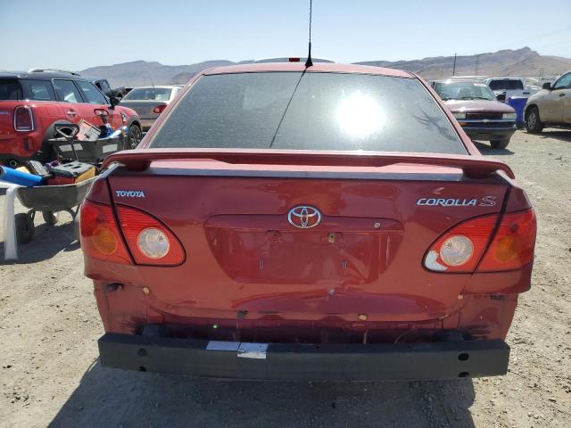 2T1BR32E44C312584 - 2004 TOYOTA COROLLA CE BURGUNDY photo 6