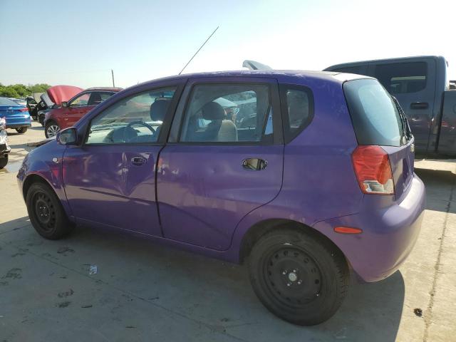 KL1TD66627B731115 - 2007 CHEVROLET AVEO BASE Tünd qırmızı foto 2