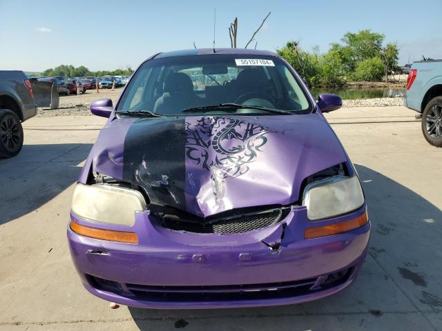 KL1TD66627B731115 - 2007 CHEVROLET AVEO BASE Tünd qırmızı foto 5