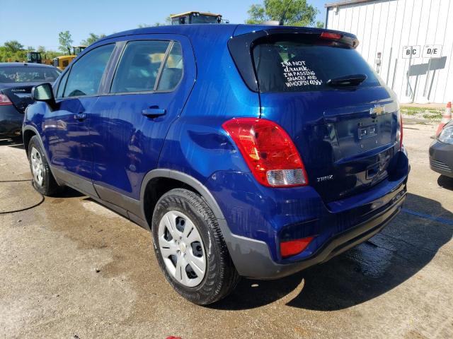 3GNCJKSB5HL134139 - 2017 CHEVROLET TRAX LS BLUE photo 2