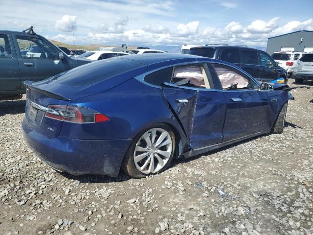 5YJSA1E27HF204491 - 2017 TESLA MODEL S 蓝色 照片 3