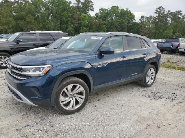1V25E2CA2LC217378 - 2020 VOLKSWAGEN ATLAS CROS SE BLUE photo 1