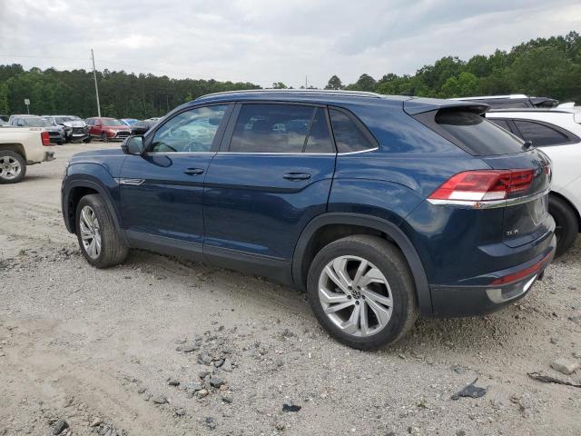 1V25E2CA2LC217378 - 2020 VOLKSWAGEN ATLAS CROS SE BLUE photo 2