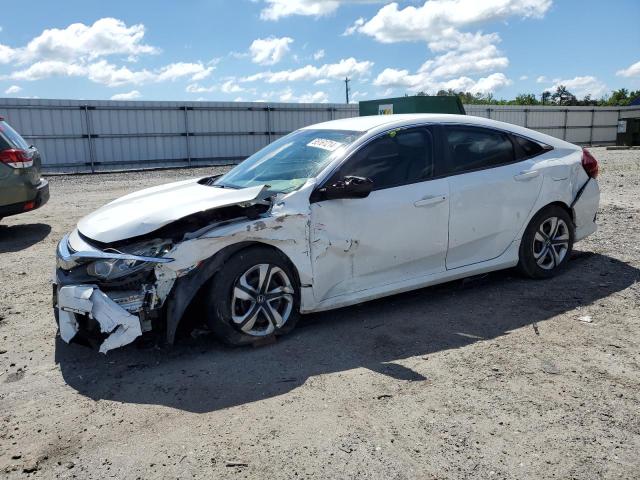 2HGFC2F57JH586632 - 2018 HONDA CIVIC LX WHITE photo 1