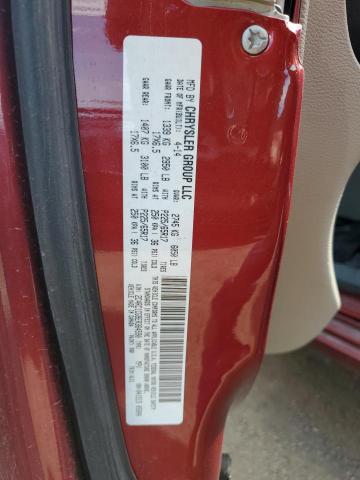 2C4RC1CG9ER364590 - 2014 CHRYSLER TOWN & COU TOURING L MAROON photo 13