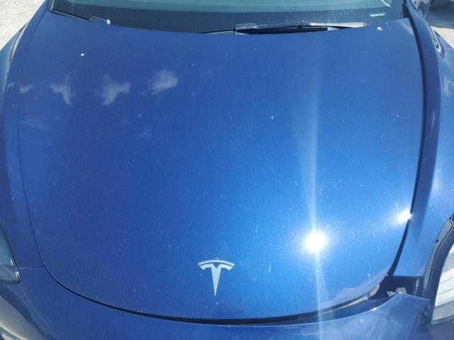 5YJ3E1EA2NF369781 - 2022 TESLA MODEL 3 BLUE photo 11