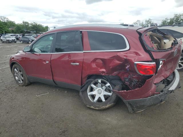 5GALRBED5AJ158857 - 2010 BUICK ENCLAVE CXL RED photo 2