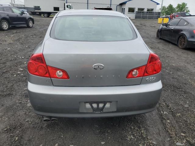 JNKCV51F66M608166 - 2006 INFINITI G35 SILVER photo 6