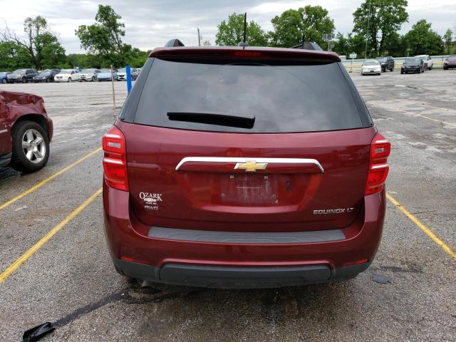 2GNFLFEK0G6238356 - 2016 CHEVROLET EQUINOX LT MAROON photo 6