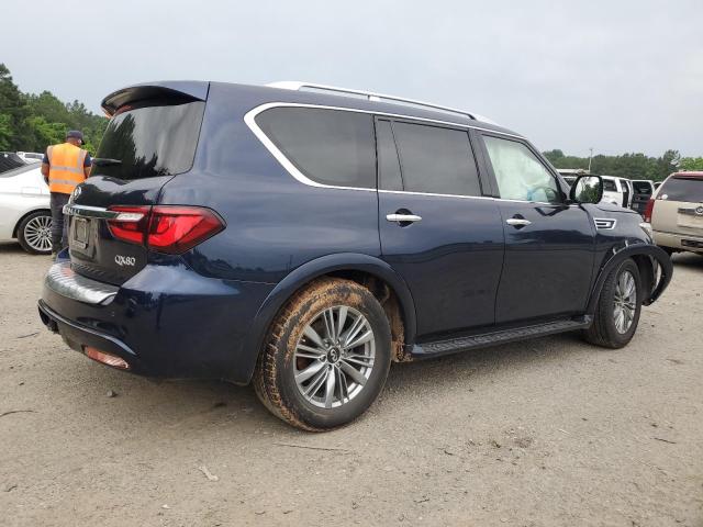 JN8AZ2AF4M9719766 - 2021 INFINITI QX80 LUXE BLUE photo 3