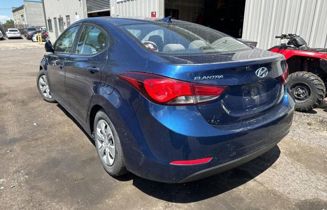 5NPDH4AE2GH756339 - 2016 HYUNDAI ELANTRA SE BLUE photo 3