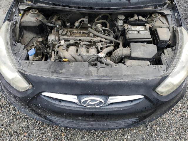 KMHCT4AE8CU134916 - 2012 HYUNDAI ACCENT GLS BLACK photo 11