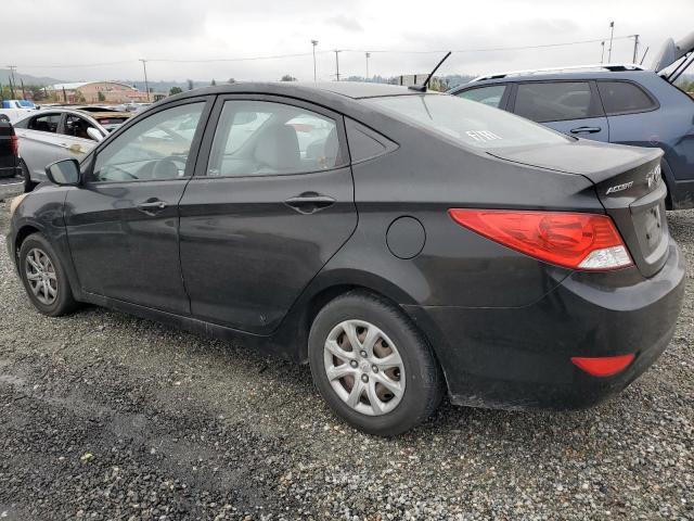 KMHCT4AE8CU134916 - 2012 HYUNDAI ACCENT GLS BLACK photo 2