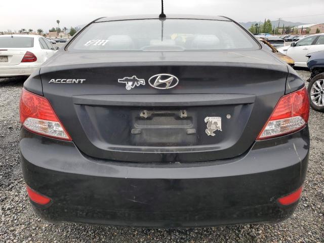 KMHCT4AE8CU134916 - 2012 HYUNDAI ACCENT GLS BLACK photo 6