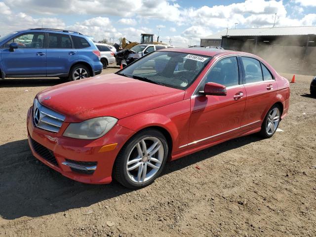 WDDGF4HB6DR294764 - 2013 MERCEDES-BENZ C 250 RED photo 1