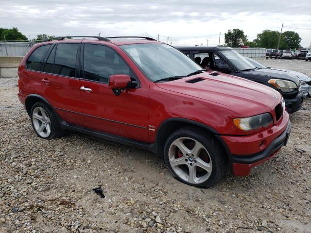 5UXFB93552LN79423 - 2002 BMW X5 4.6IS RED photo 4