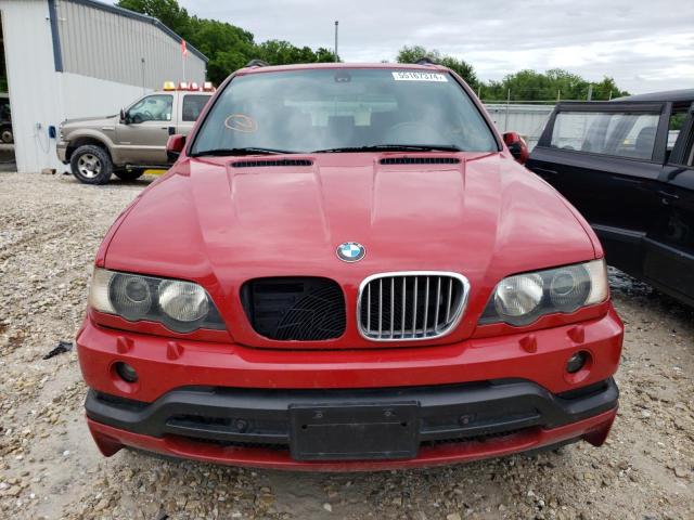 5UXFB93552LN79423 - 2002 BMW X5 4.6IS RED photo 5