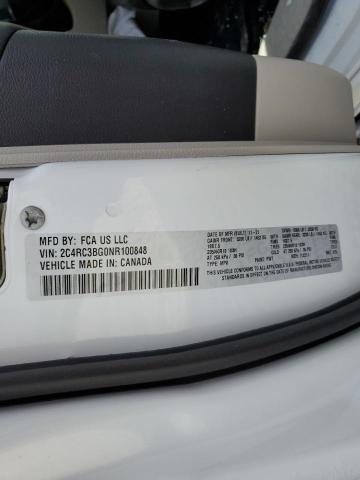 2C4RC3BG0NR100848 - 2022 CHRYSLER PACIFICA TOURING L Ağ foto 13