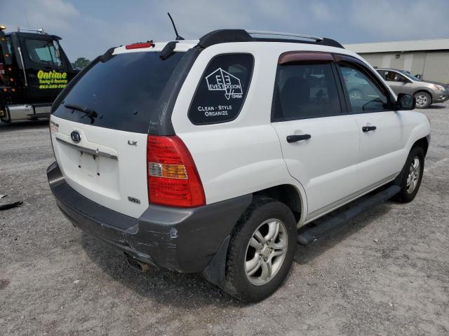 KNDJF723X77329373 - 2007 KIA SPORTAGE EX WHITE photo 3