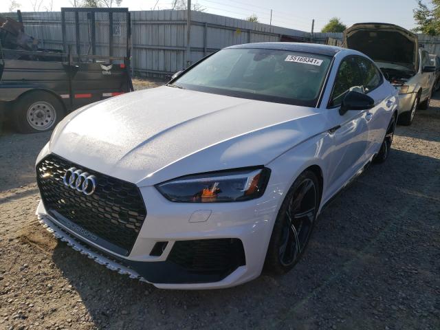 WUABWCF59KA901184 - 2019 AUDI RS5 WHITE photo 2