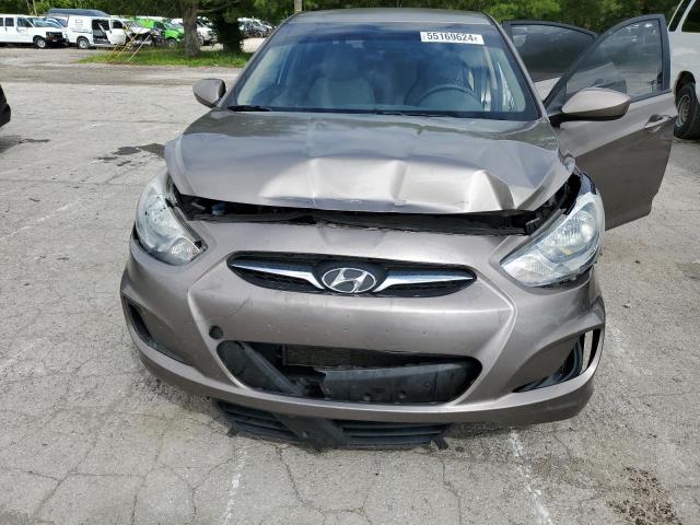 KMHCT4AE3CU189063 - 2012 HYUNDAI ACCENT GLS TAN photo 11