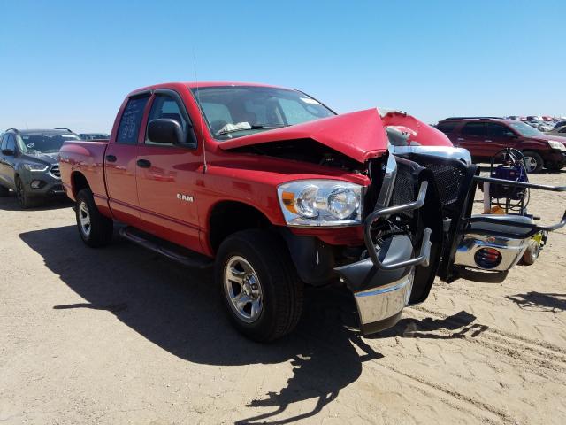 1D7HU18N18S512675 - 2008 DODGE RAM 1500 ST RED photo 1